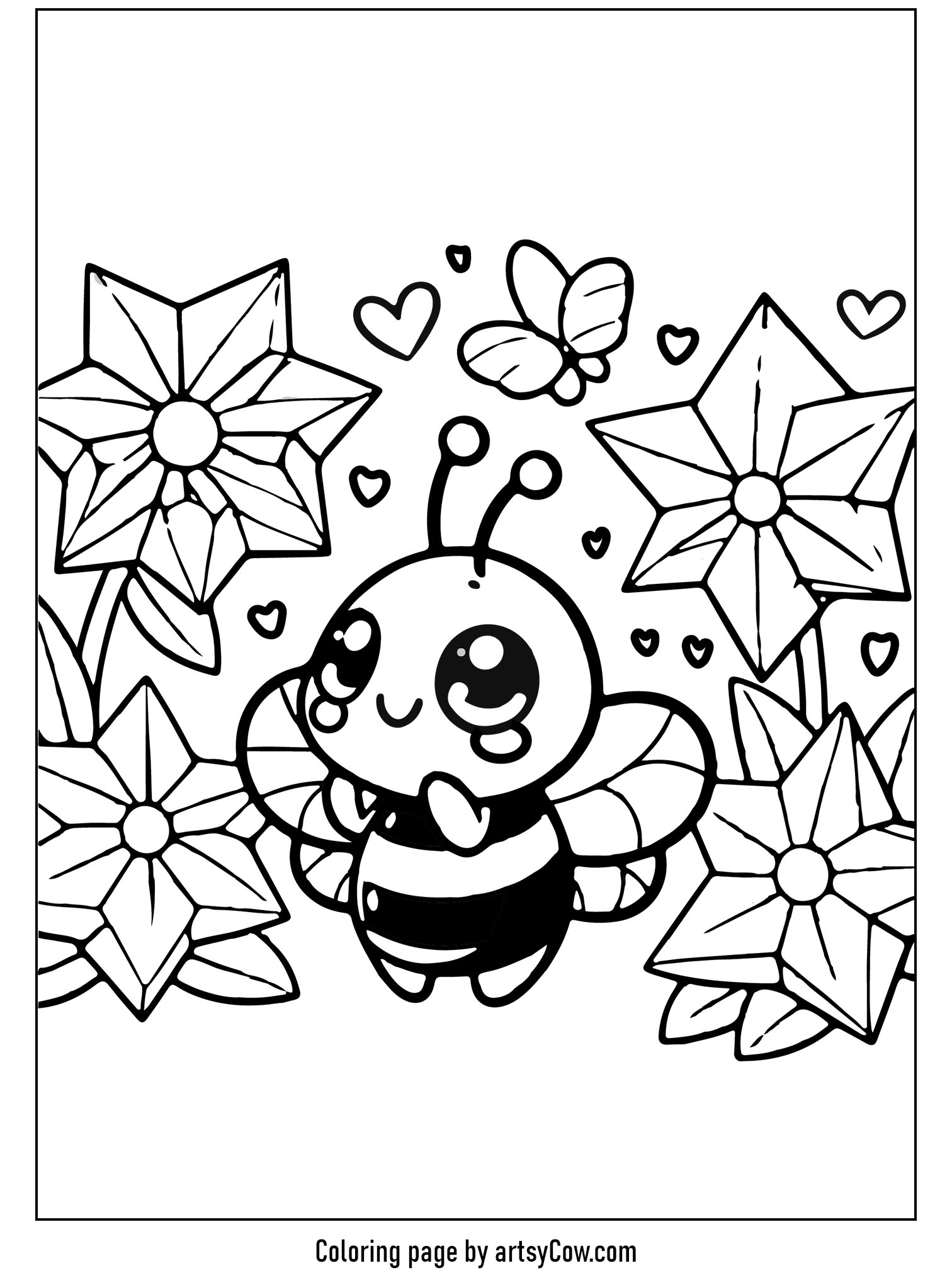 Bumblebee's Origami Flower Adventure